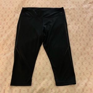 Asics Black Athletic Capri Leggings